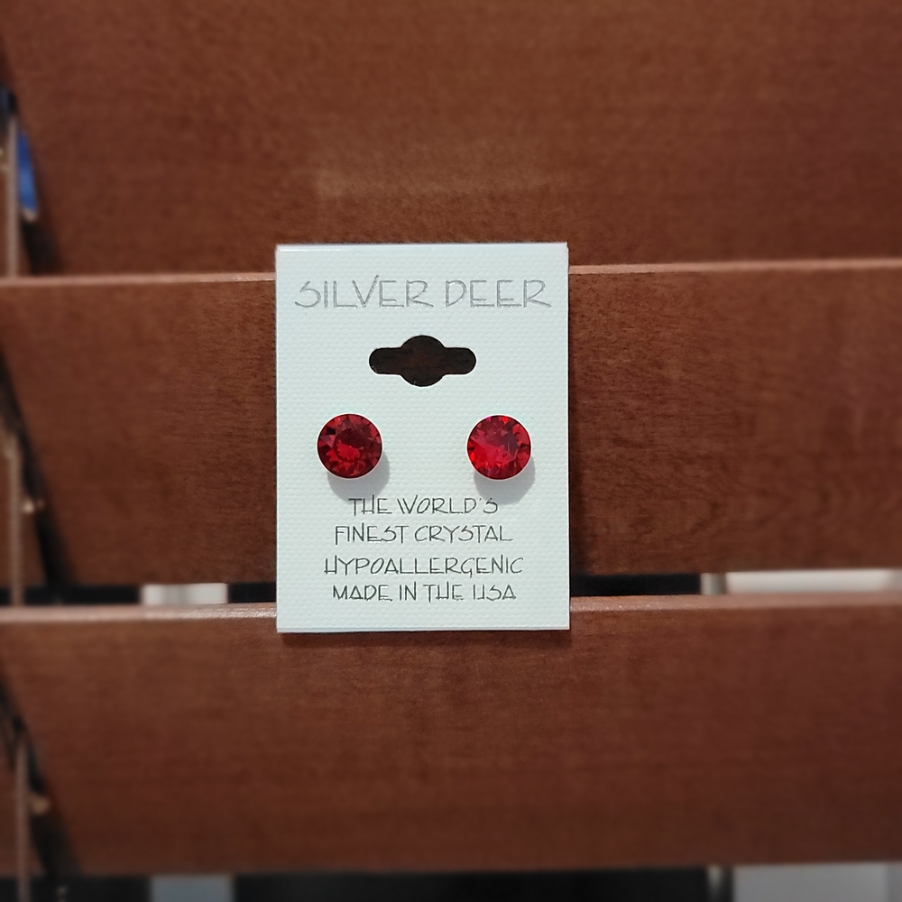 Scarlett Red Crystal Earrings